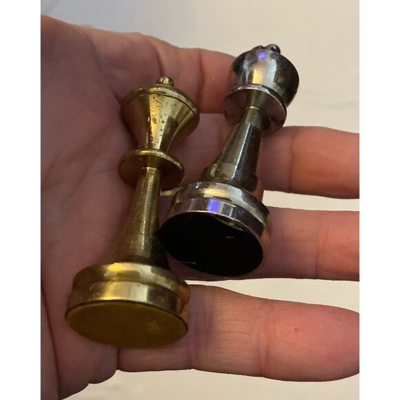 Vtg Solid Metal Incomplete 25 Chess Pieces For Mixed Media, Art, AS IS Repurpose - Picture 11 of 16